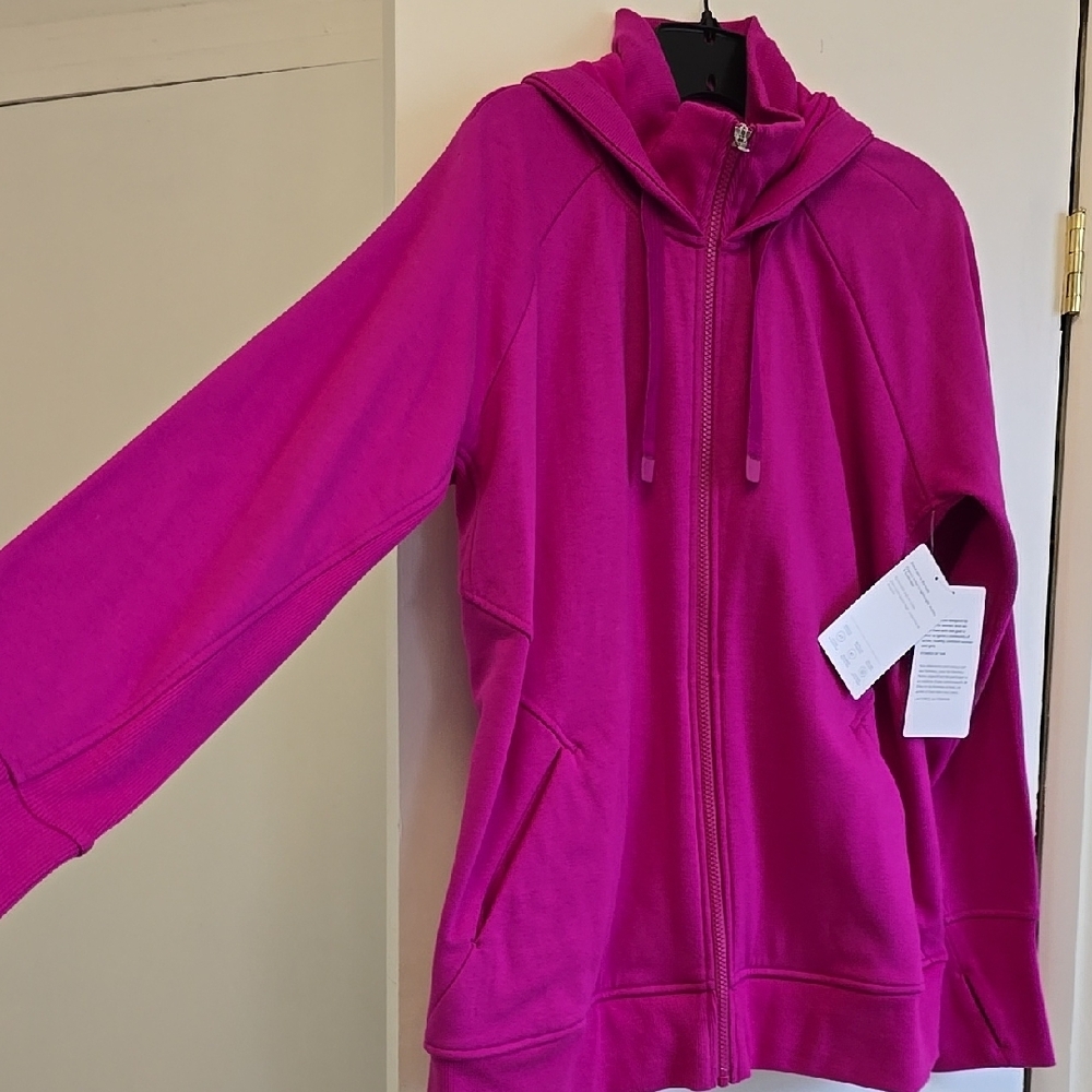 Athleta Vibrant Pink Zip-Up Hoodie NWT